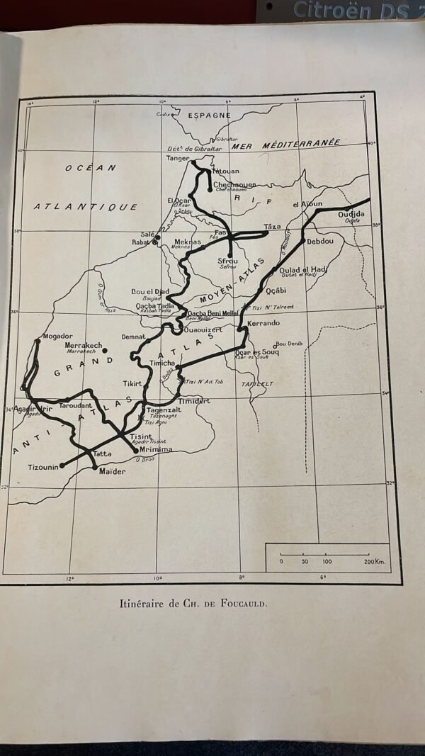 Vicomte Ch. de Foucauld. Reconnaissance au Maroc : Journal de route conforme à l'édition de 1888 et augmenté de fragments inédits rédigés par l'auteur pour son cousin François de Bondy. Livre ayant appartenu à l'intendant Général Buffet . – Image 6