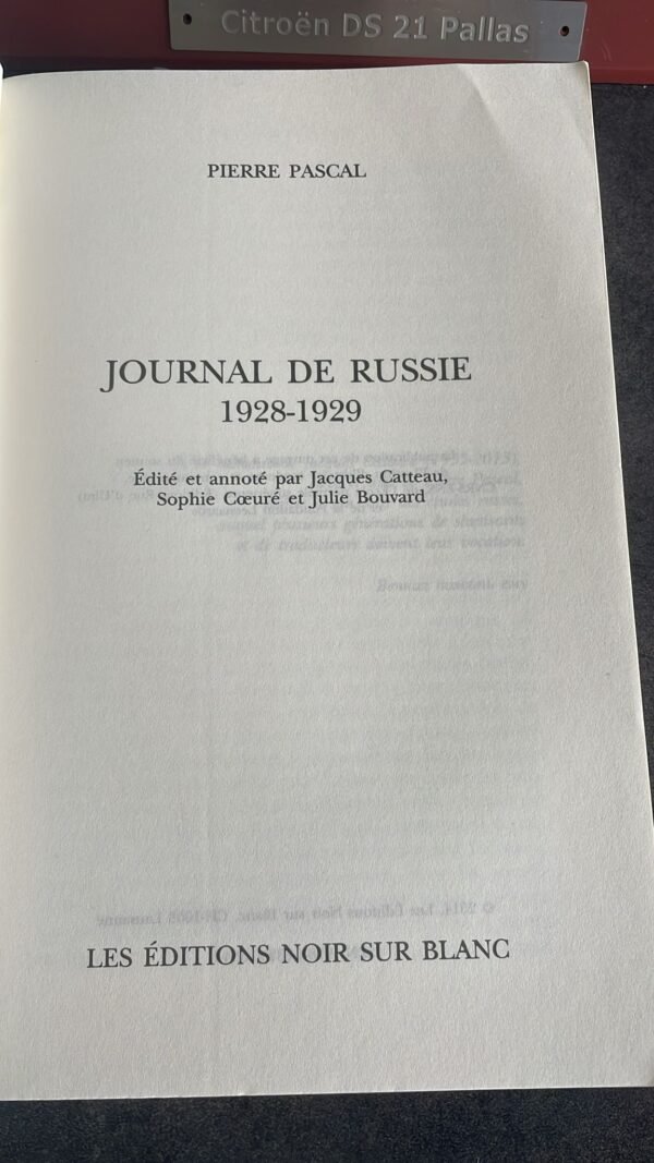 Journal de Russie: 1928-1929 par Pierre Pascal – Image 5