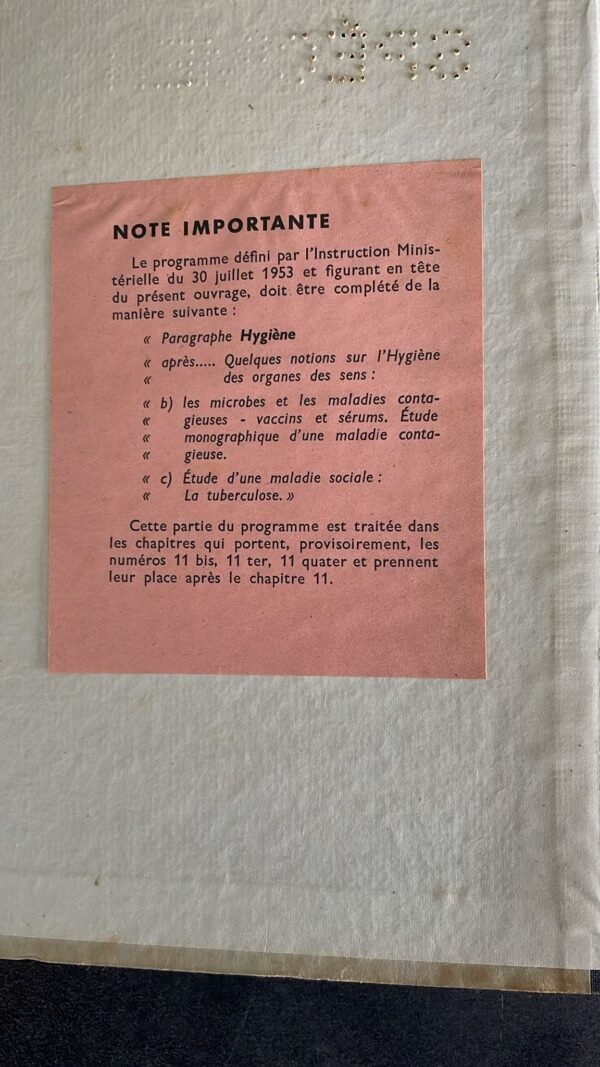 Sciences appliquées - classe de fin d'études primaires - instruction ministérielle du 30 juillet 1953- applicable au 1er octobre 1954- Edition pour écoles rurales de filles – Image 4