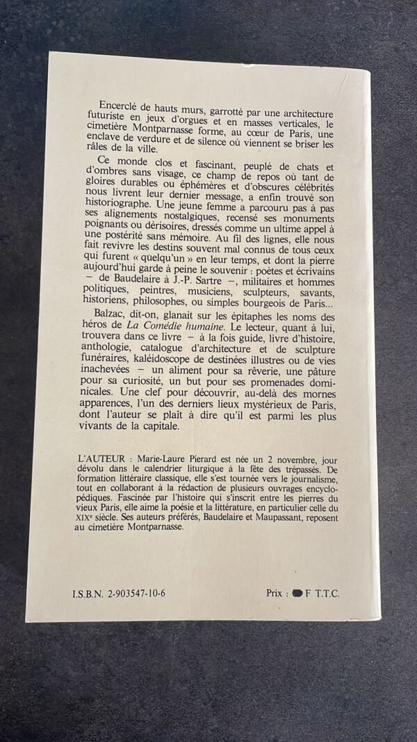 LE CIMETIERE MONTPARNASSE SON HISTOIRE SES PROMENADES SES SECRETS, par Marie-Laure Pierard – Image 3