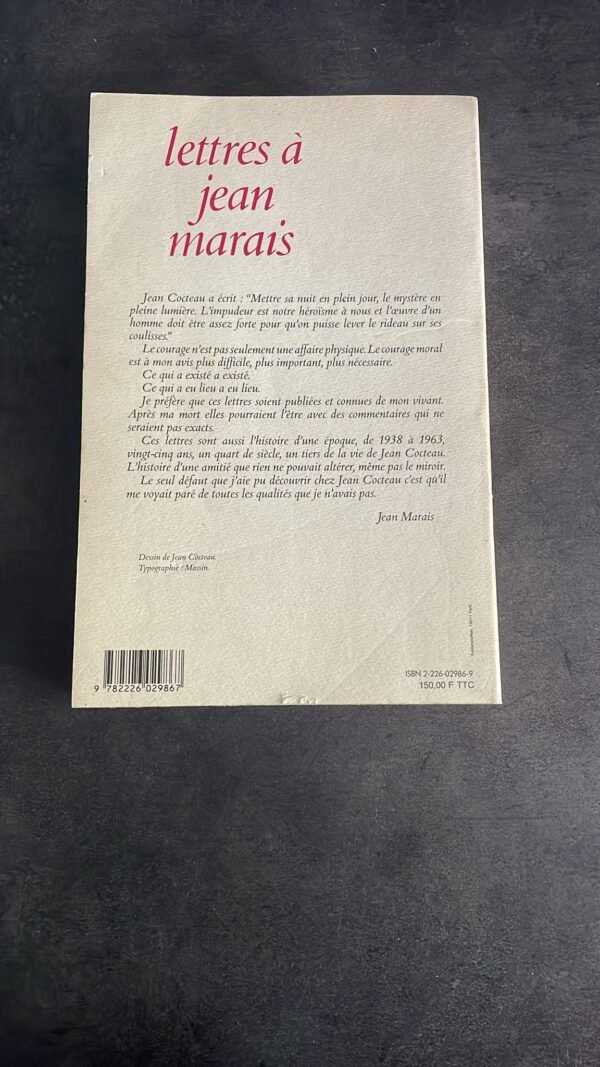 Jean Cocteau. Lettres à Jean Marais. Abondamment illustrée. – Image 3