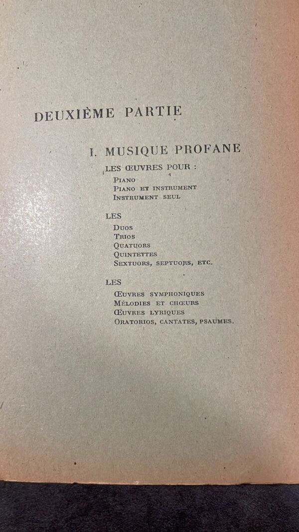 Répertoire Analytique de la Musique Française des Origines à nos jours Ouvrage publié sous la direction d'André Boll avec la collaboration d'Émile Damais – Image 5