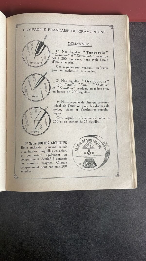 Catalogue Des Disques " La Voix De Son Maitre "1925 Compagnie Française Du Gramophone. – Image 7