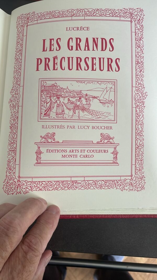 GRADASSI (Jean) & BOUCHER (Lucy). Les Grands Précurseurs. Editions Arts et Couleurs Monte Carlo. Exemplaire N° 157 sur 2500. – Image 4
