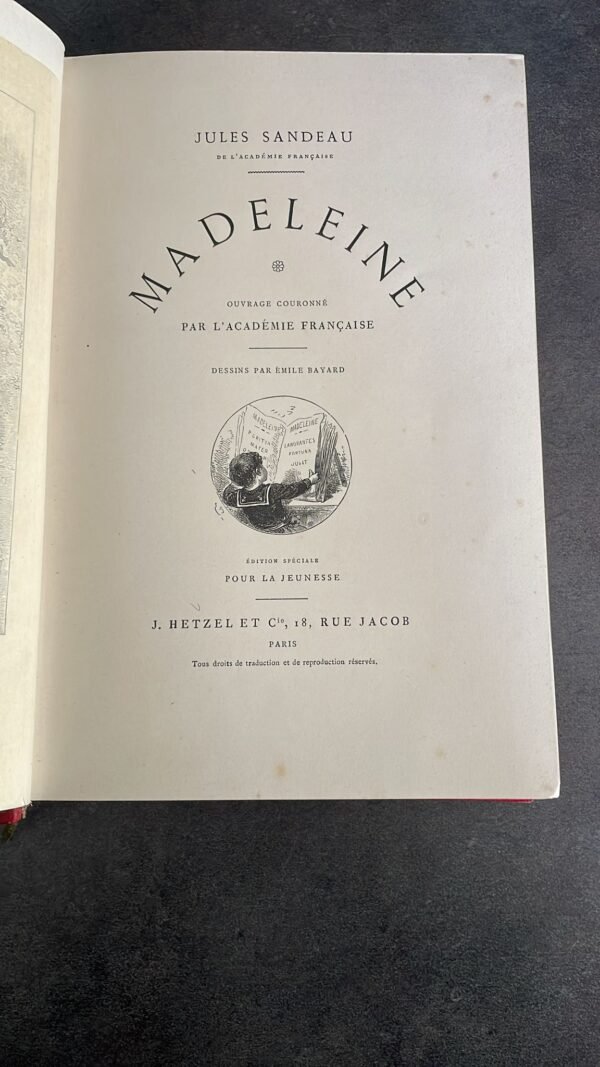 MADELEINE - Jules SANDEAU - Illustrations de Emile Bayard - Editions Hetzel et Cie – Image 4