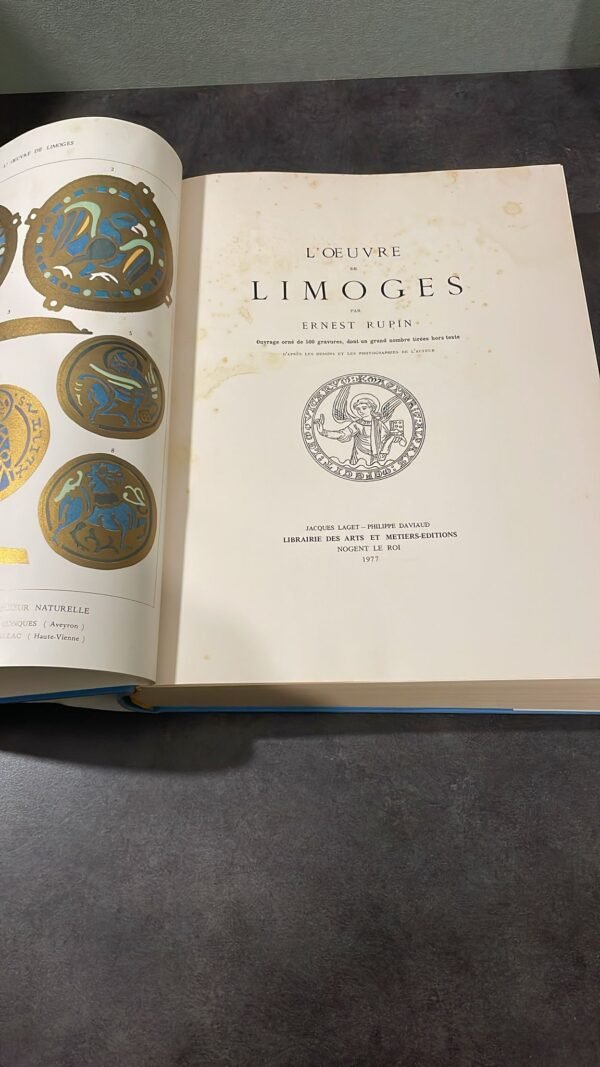 L'Œuvre de Limoges par Ernest Rupin .Ouvrage orné de 500 gravures, dont un grand nombre tirées hors texte. – Image 8