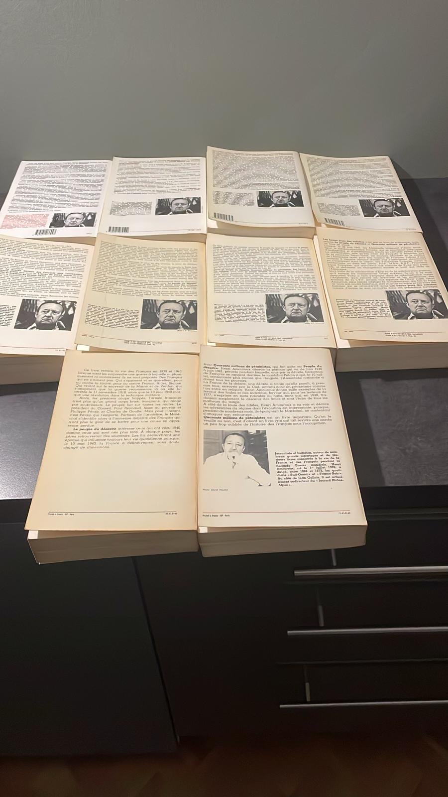 Présentation La Grande Histoire Des Français Sous L Occupation.  L'Intégrale- En 10 Tomes . de Henri Amouroux. Editions : Robert Laffont 1976 – Image 4