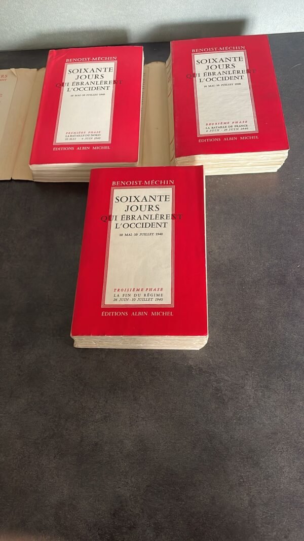 SOIXANTE JOURS QUI EBRANLERENT L'OCCIDENT- COMPLET: III TOMES EN 3 VOLUMES- TOME I. LA BATAILLE DU NORD- TOME II. LA BATAILLE DE FRANCE- TOME III. LA FIN DU REGIME. – Image 2