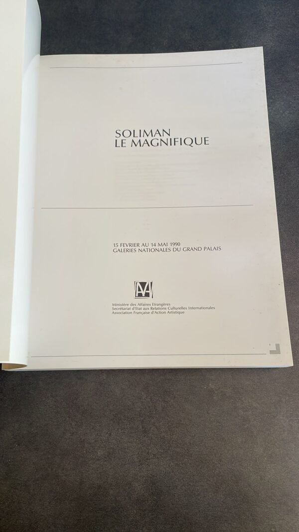 Soliman le Magnifique 15 février au 14 mai 1990 - Galeries nationales du Grand Palais‎. – Image 2